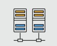 Icon showing modular mechanical skids